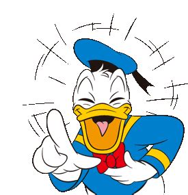 Donald Duck Sticker - Donald Duck Laughing - Discover & Share GIFs | Donald disney, Duck cartoon ...
