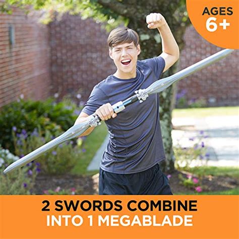 NERF Vendetta N-Force Double Sword Toy - Includes 2 Foam Blades with ...