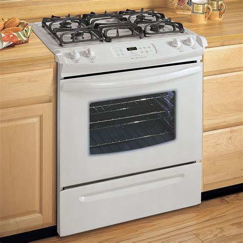 Frigidaire® 30-Inch Slide-In Gas Range (Color: White) at Lowes.com