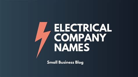 Best Electrical Company Names - YouTube