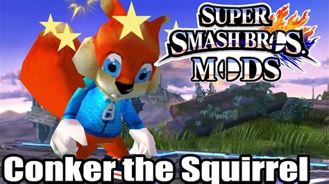 CONKER THE SQUIRREL - Super Smash Bros for Wii U Hacks - YouTube