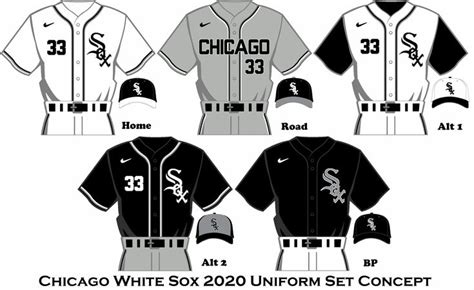 2020 Nike Rebrand - Chicago White Sox Uniform Set | Chicago white sox ...