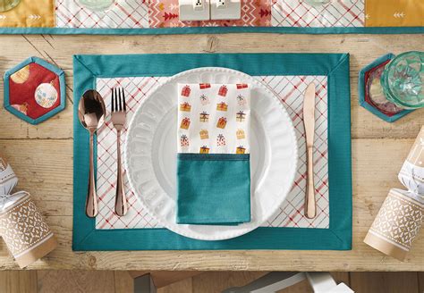 Easy DIY placemats to sew for your festive table - Gathered