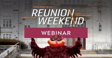 Reunion Weekend Webinar | Alumni Relations | Virginia Tech