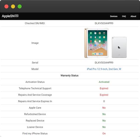 Apple iPad Pro 12.9-inch 2nd generation Serial Number Lookup - AppleSN.info