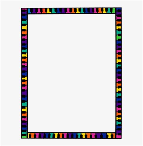 Colorful Borders - Clip Art Colorful Borders Transparent PNG - 593x768 - Free Download on NicePNG