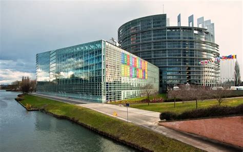 European Parliament building in Strasbourg, France — Stock Photo ...