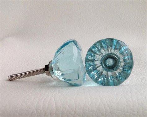 Antique Vintage Style Aqua Glass Cabinet Knobs Pulls 1.5 Inch – Dwyer Home Collection