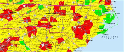 North Carolina Air Quality Map