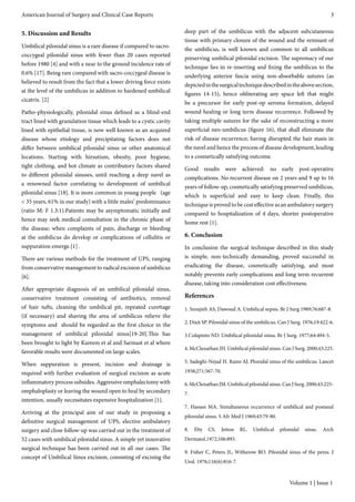 Umbilical Pilonedal Sinus: Surgical Technique | PDF