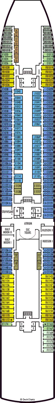 Holland America Koningsdam Deck Plans: Ship Layout, Staterooms & Map - Cruise Critic