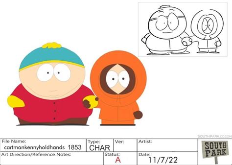 cartman and kenny hold hands storyboard | South park, Cartoon art, Park