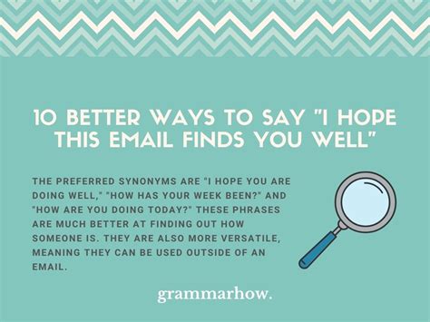 10 Better Ways to Say "I Hope This Email Finds You Well"