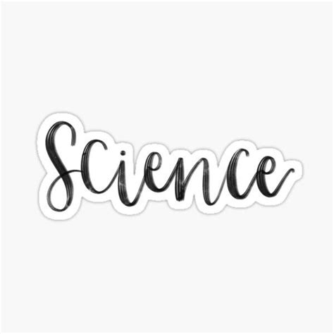 "Science - Folder/Binder Sticker " Sticker by RT-Lettering | Redbubble | Lettering design ...