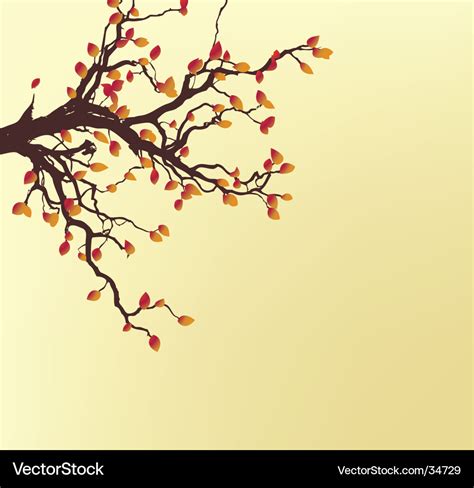 Autumn tree Royalty Free Vector Image - VectorStock