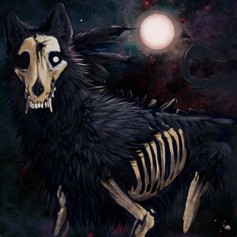 Halloween by Tatchit.deviantart.com on @deviantART | Mythical creatures art, Shadow wolf, Dark ...