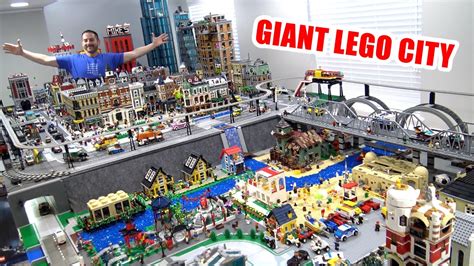 Massive LEGO City Fills Entire Basement! Visiting Alex Nunes - YouTube