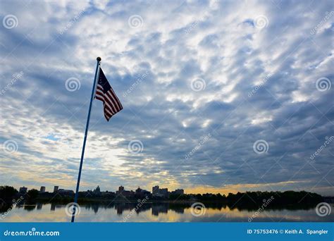 HARRISBURG, PA SKYLINE stock photo. Image of clouds, susquehanna - 75753476