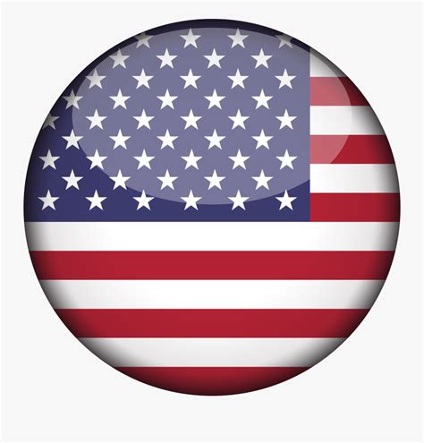 Clip Art United States Of America Flag 3d Round , Free Transparent ...