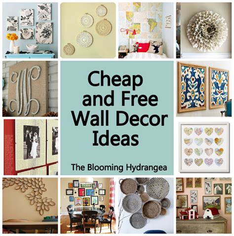 Cheap & Free Wall Decor Ideas Roundup