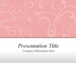 Vintage Floral Pink PowerPoint Template