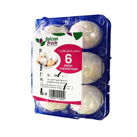 Falcon Fresh Eggs Medium 6 Pieces Online | Falcon Fresh Online | Best ...