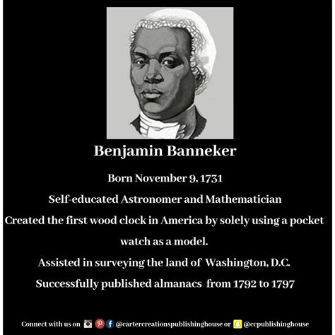 Benjamin Banneker | American history facts, Black history education, Black history facts