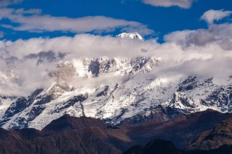 View of a Mountain with Snow · Free Stock Photo