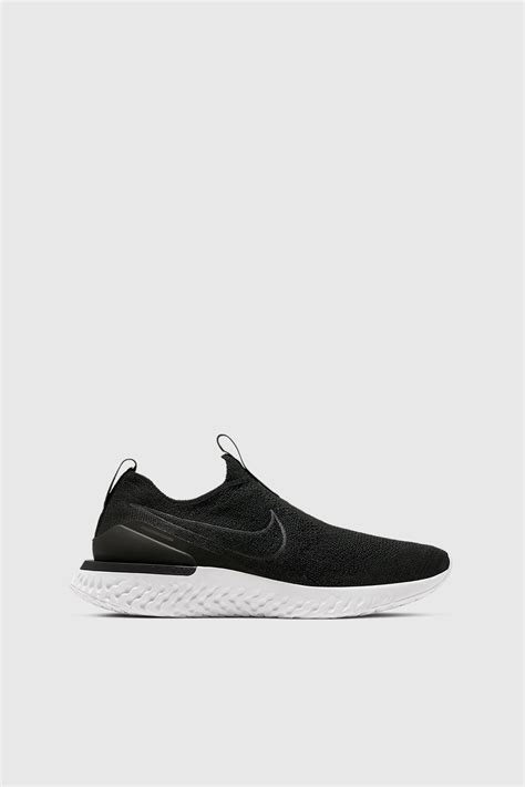 Nike Epic Phantom React Flyknit in Black/White (Black) - Lyst