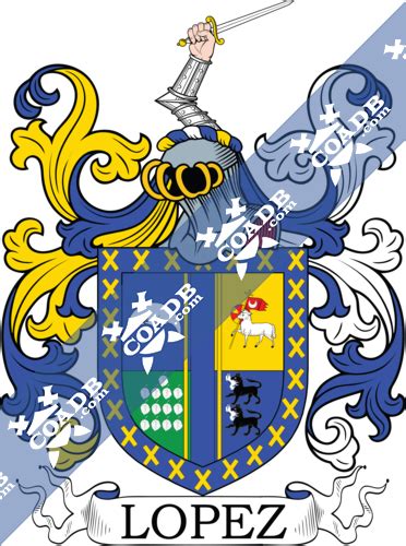 Lopez Family Crest, Coat of Arms and Name History