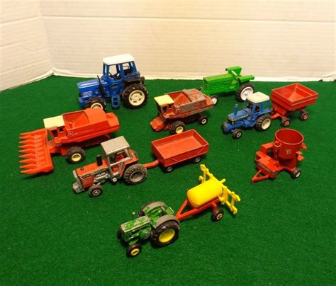 Vintage ERTL Farm Toy Tractors,Trailers,Farm Equipment Lot, 1970 Tootsie Tractor by ...