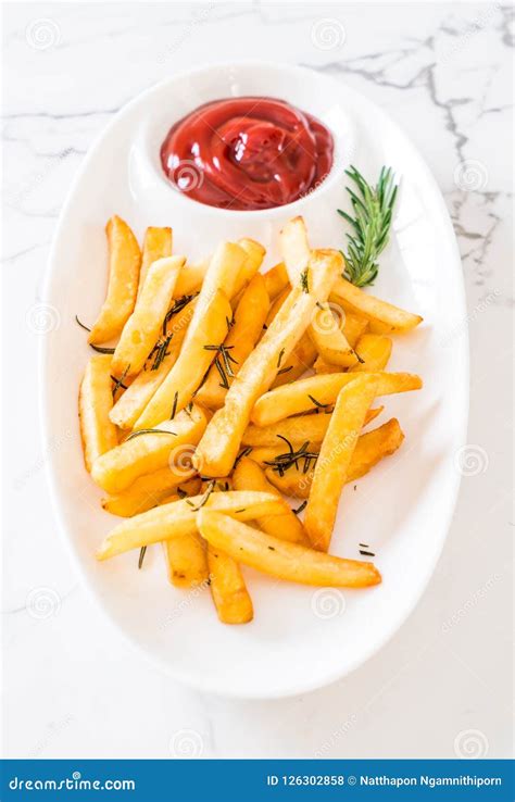 French fries with sauce stock photo. Image of meal, golden - 126302858