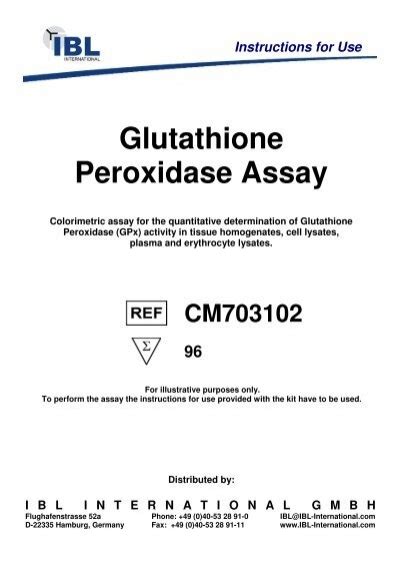 Glutathione Peroxidase Assay - IBL international