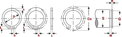 External Snap Ring Sizes Chart - Chart Examples