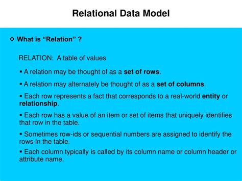 PPT - Basic Concepts of Relational Database PowerPoint Presentation ...