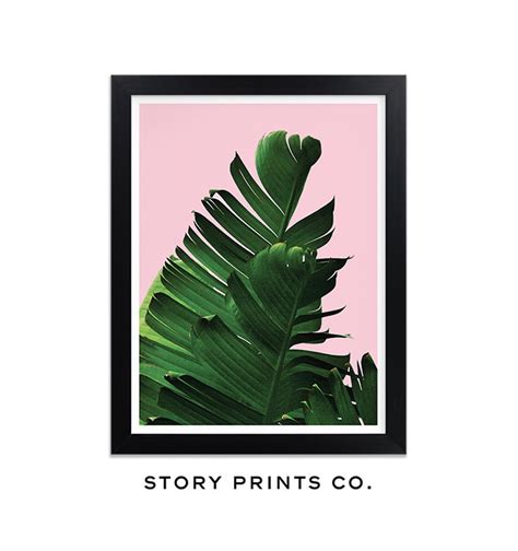 Banana Leaf Banana Leaf Print Botanical Print Tropical - Etsy