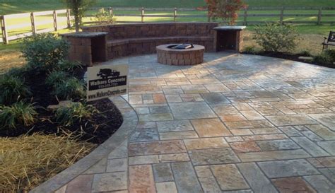 Stamped Concrete Patio Ideas - Walkers Concrete LLC