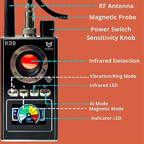 Hidden Camera Bug Detector,[ K99 Upgraded 2022 Newest] Anti Spy ...