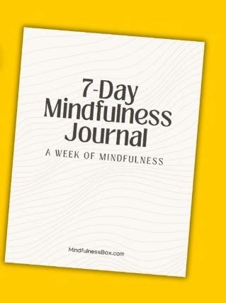 7-Day Printable Mindfulness Journal Template