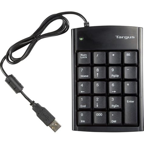 Numeric Keypad with USB Hub - PAUK10U - Black: Keyboards: Targus