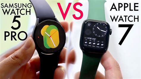 Samsung Galaxy Watch 5 Pro Vs Apple Watch Series 7! (Comparison) (Review) - YouTube