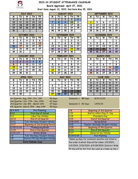 Seminole County Public Schools Calendar 2023-2024