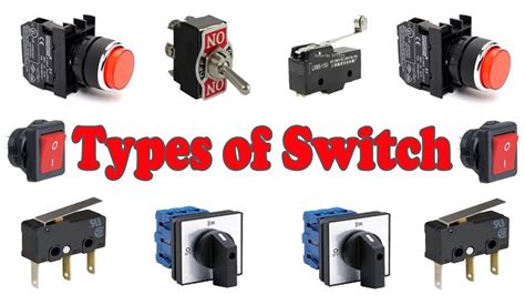 Switch types - Types of Switches - Types of Electrical Switches - YouTube