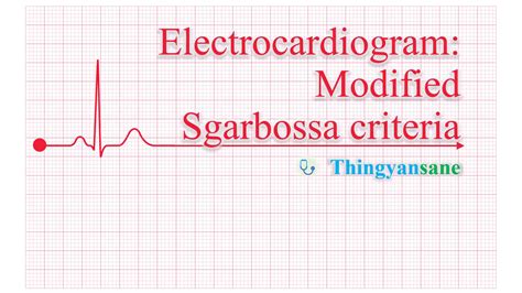 Modified Sgarbossa criteria to diagnose AMI in LBBB | video recording ...