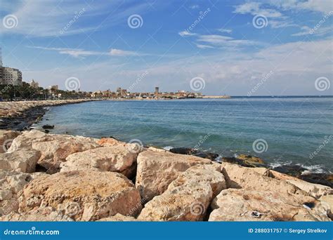 The Waterfront of Tyre City, Lebanon Stock Image - Image of site ...