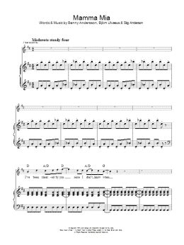 Mamma Mia (Piano, Vocal & Guitar Chords) - Print Sheet Music Now