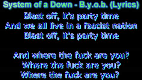 System Of A Down - B.y.o.b. (HD & LYRICS) - YouTube