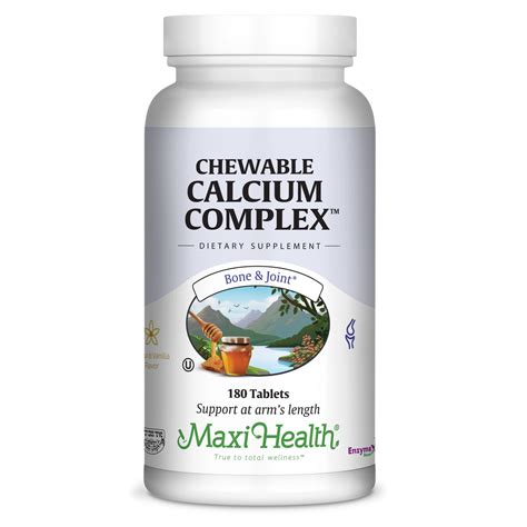 Chewable Calcium Complex - 1000 mg Calcium Daily Dietary Supplement ...