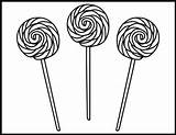 Coloring Lollipop Page Candy Sketch sketch template