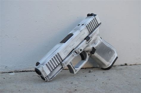 X-Werks Stormtrooper White Distressed Glock 19 Gen 5 MOS Cerakote | X-Werks